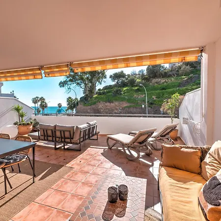 Lejlighed Beachfront With Sea View At Burriana Beach, Nerja